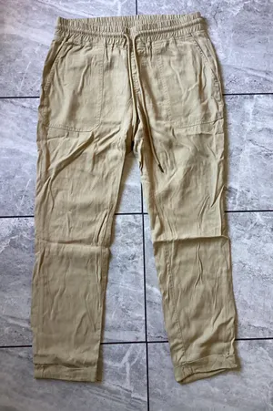 True Religion Women Khaki Jogger Pants Elastic Waist Drawstring Tan Size S thumbnail 1