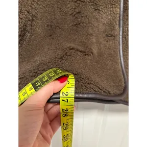 H&M Brown Faux Sherpa Snap Button Jacket S thumbnail 9
