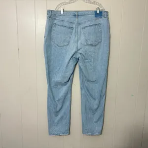 Abercrombie Curve Love 90s Straight Criss Cross Jeans Size 35 20L NWT thumbnail 7