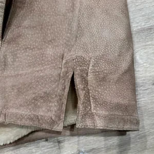 St.‎ John’s Bay Genuine Leather Suede Jacket Lined with Faux Fur Size Medium thumbnail 9
