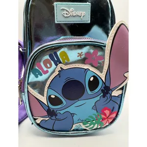 Disney Lilo & Stitch Mini Crossbody Bag Blue Iridescent Adjustable Small Purse thumbnail 2