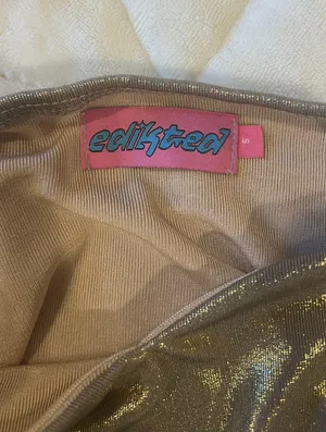 Edikted Gold Tube Top thumbnail 3