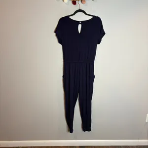 🔆 Amazon navy blue short sleeve jumpsuit thumbnail 5