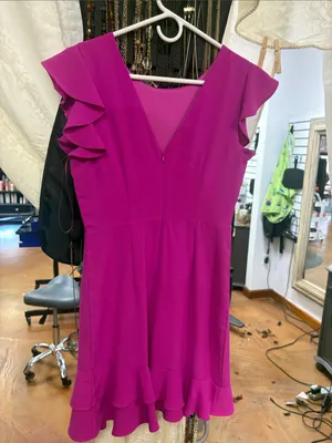 TCEC Fuchsia Ruffle Sleeve Mini Dress thumbnail 3
