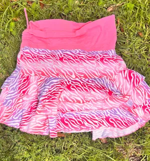 Canyon River Blues Pink Tiger Striped Skorts For Girls thumbnail 1