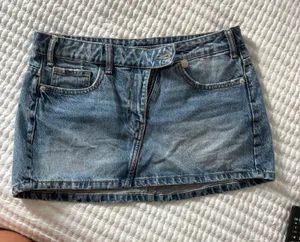 ZARA Skirt Mini Denim thumbnail 1