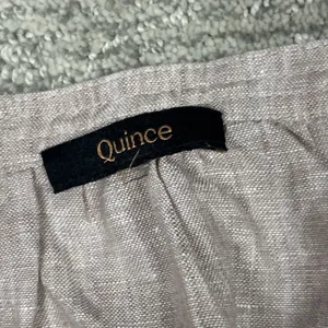 Quince Peasant Top Womens XL European Linen Popover Shirt Mauve Pink Boxy Eco thumbnail 3