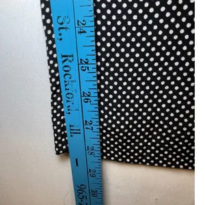 Maeve Anthropologie Polka Dot Wide Leg Pants Black White High Rise‎ Size 10 thumbnail 6