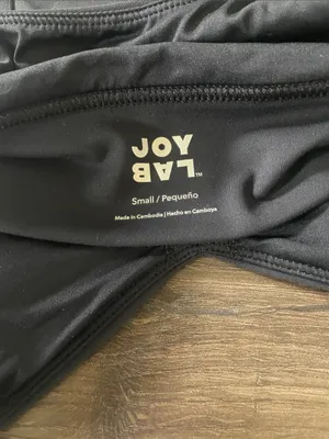 Women's JoyLab Black Sports Bra, Size Small thumbnail 3