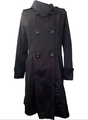 London Fog Black Trench Coat thumbnail 1