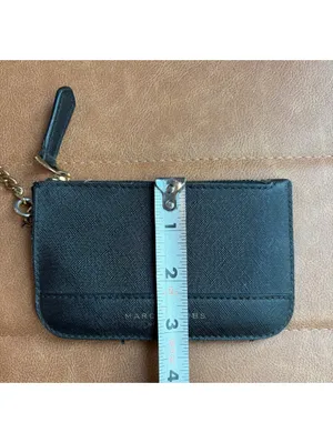 Marc Jacobs Saffiano leather top-zip coin pouch and card case thumbnail 5
