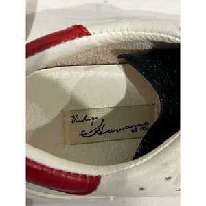 Vintage Havana White Star Glitter Sneakers Red Accent Lace Up Shoes‎ thumbnail 3