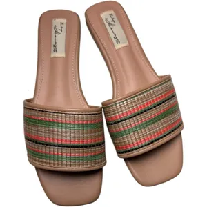 Vintage Havana Finley Low Heel Basket Weave Multi-color sandals Sz 9 thumbnail 5