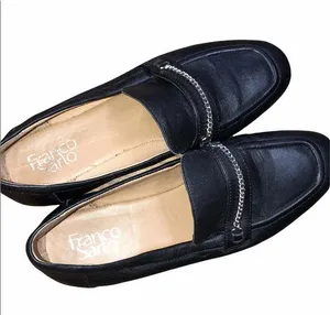 Franco Sarto size 7M black leather loafers thumbnail 1