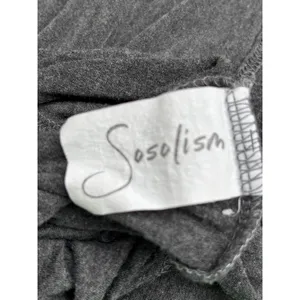 Sosolism Maternity Nursing Tee Short Sleeve Heather Gray Breastfeeding Top M thumbnail 3