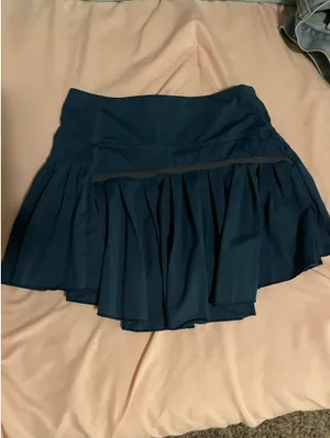 Aerie Pleated Skirt Teal thumbnail 2