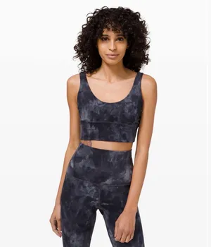 Lululemon Diamond Dye / Graphite Grey Align Reversible Light Support Size 4 thumbnail 8
