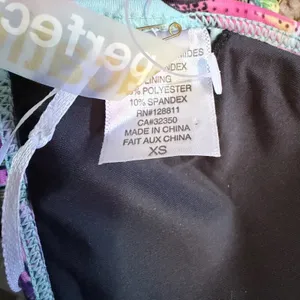 Perfect Vacation Blue Floral Triangle Bikini Top XS NWT thumbnail 5