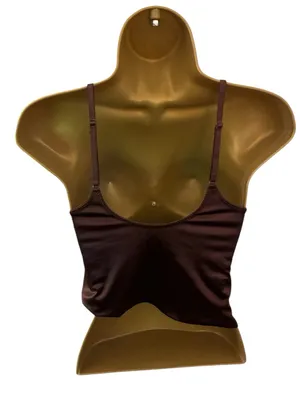 Urban Outfitters Out From Under Satin Cami Adjustable Strap Cropped Brown S thumbnail 5