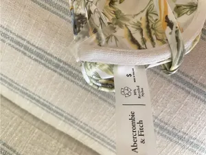 Abercrombie & Fitch Tropical Palm Print Asymmetrical One Shoulder Bikini Top thumbnail 5