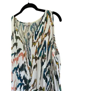 1.State Patterned Sleeveless Peplum Dress Size Medium thumbnail 2