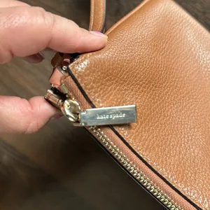 Kate Spade Leather Crossbody Purse Brown thumbnail 9