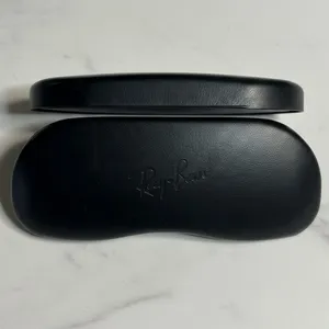 Ray-Ban Black Clamshell Sunglasses Case Hard Shell Eyewear Holder Logo thumbnail 3