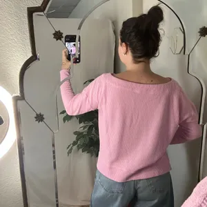 Daily Practice by Anthropologie Big Sky Boatneck Pullover Pink Size Small thumbnail 4