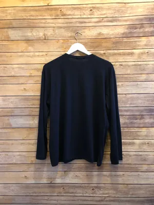 Zara Tee Women’s Size Small Blue Long Sleeve “I Am Not A Walking Logo” NWT thumbnail 2