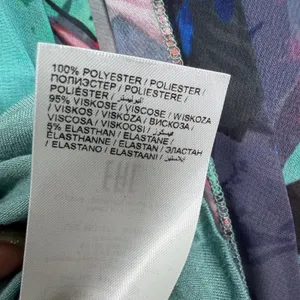 Ulla Popken Size-20/22-Tropical Cape Floral Pleated Chiffon Dress‎ Teal thumbnail 8