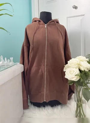 Brandy Melville Oversized Zip Up Hoodie thumbnail 1