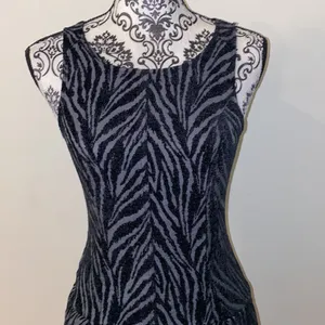 Free People Movement Zebra Print Chenille Textured Drop Waist Mini Dress Si… thumbnail 3