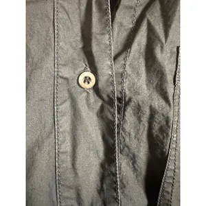 J.Crew Womens Black 100% Cotton Poplin Short Sleeve Camp Collar Shirt Dress‎ S thumbnail 3