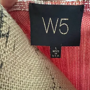 W5 Pink and Orange Striped Sleeveless Top with Tassels thumbnail 5