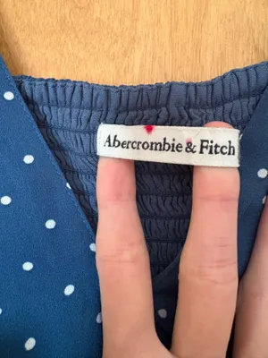 Abercrombie Blue Polkadot Dress thumbnail 4