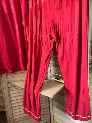 Red Piped Pajama Set XXL thumbnail 7