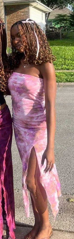 Caution to the Wind Pink Abstract Flower Midi Dress/Maxi Skirt thumbnail 1