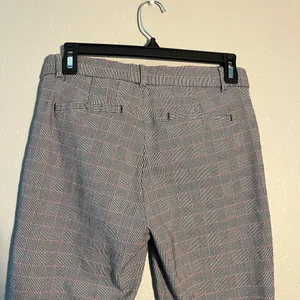 GAP Gray Signature Skinny Ankle Pants Checkered Red and Black SZ 6 High-Rise thumbnail 7