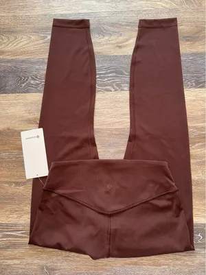 Lululemon Wunder Under SmoothCover High Rise 25” Lava Cake Size 8 NWT thumbnail 1