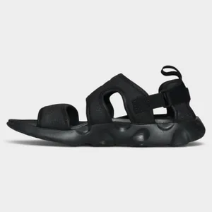 Nike Owaysis Sandals Women 7 Triple Black Adjustable Sport thumbnail 3