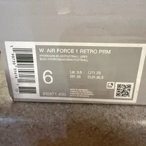 Air Force 1 Nike Women’s Hydrogen Blue and Football Grey thumbnail 8