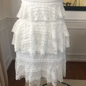 Show Me Your MuMu Tracy Ruffle Tiered Dress NWT XS thumbnail 6