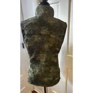 Eddie Bauer Womens Vest Small Lightweight Camo Green Camouflage Nylon Outdoor thumbnail 2