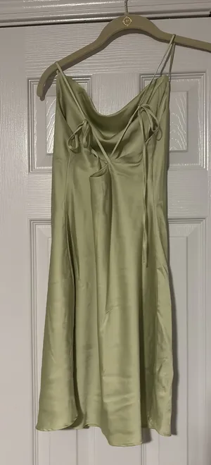 Green Abercrombie Slip Midi Dress thumbnail 2