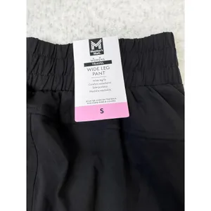 Members Mark Womens Travel Wide Leg Pant Black Elastic Waist‎ Small NWT thumbnail 4