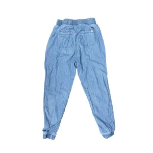 Thin Hollister Blue Linen Joggers thumbnail 2