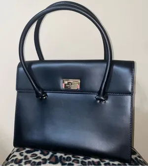 kate spade new york black leather shoulder bag with gold hardware thumbnail 1
