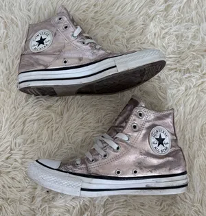 Converse Chuck Taylor All Star High Top Rose Gold Metallic Sneakers‎ women 7.5 thumbnail 1