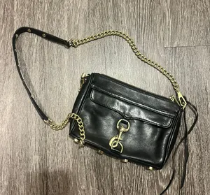 Rebecca Minkoff Black Leather Crossbody thumbnail 1