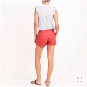 J Crew size 10 green cotton chinos summer shorts thumbnail 2